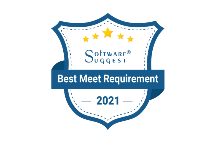 <span class="accent_text">Best Meet Requirement in 2021</span> by Software Suggest.