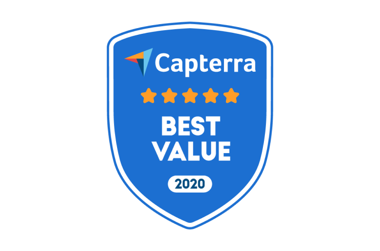 <span class="accent_text">Best Value in 2020</span> by Capterra.