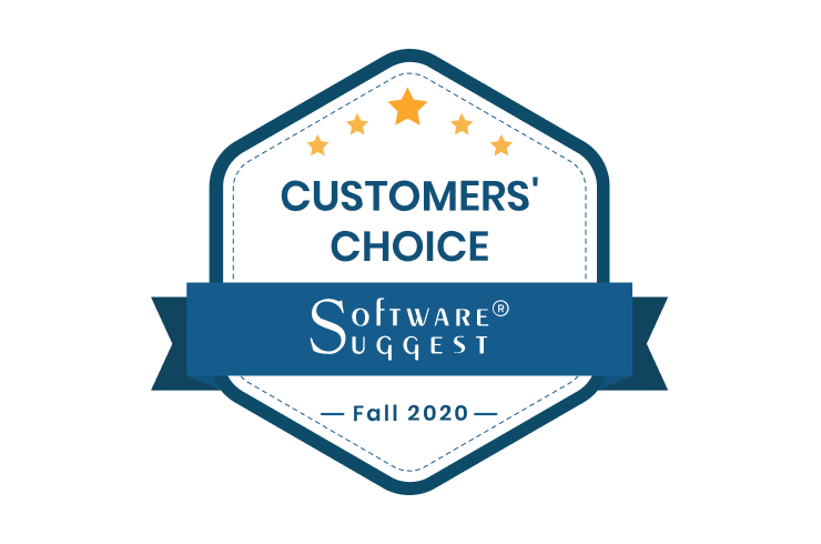 <span class="accent_text">Customers' Choice of Fall 2020</span> by Software Suggest.