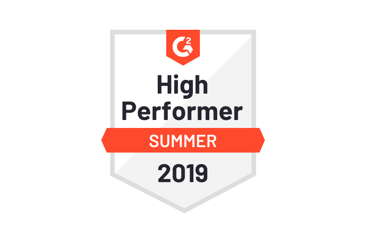 High Performer of Summer 2019 by G2