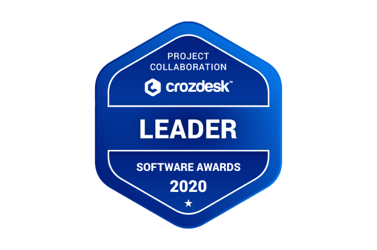 <span class="accent_text">Top Project Collaboration Software in 2020</span> by Crozdesk.