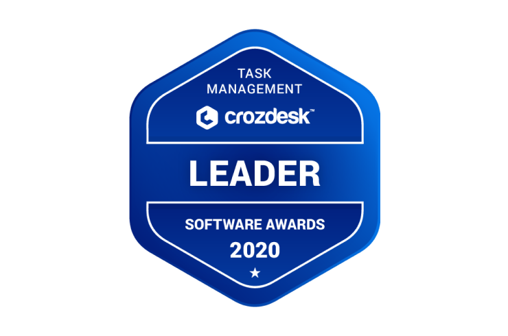 <span class="accent_text">Mejor Software de Gestión de Tareas en el 2020</span> por Crozdesk.