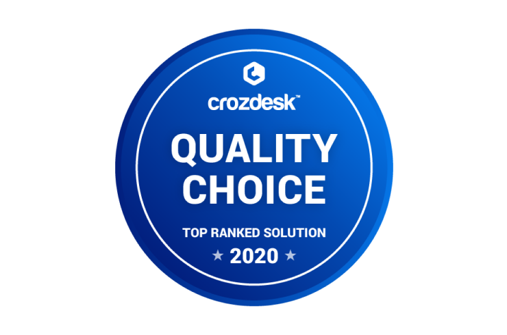 <span class="accent_text">Quality Choice in 2020</span> by Crozdesk.