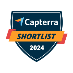 Sélectionné dans la liste restreinte en 2024 par Capterra.