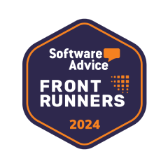 Front Runner in 2024 by Software Advice.