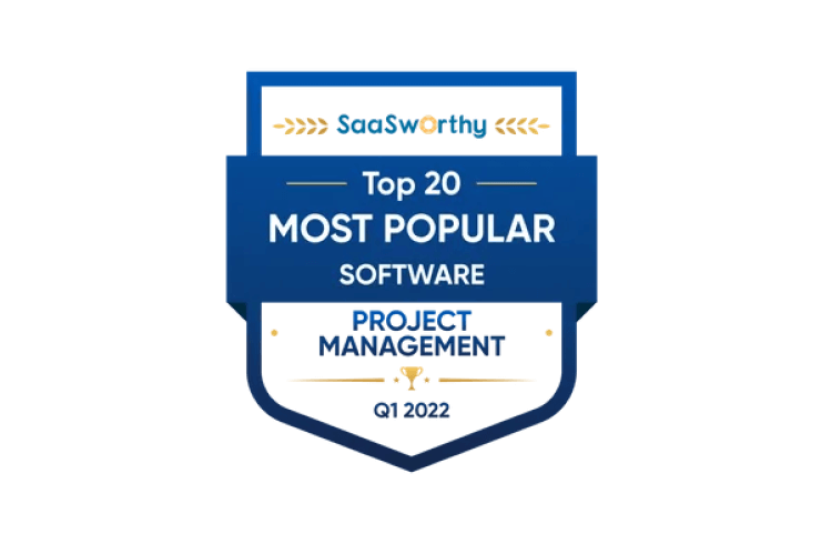 Top 20 Most Popular Project Management Software in Q1 2022 by SaaSworthy.