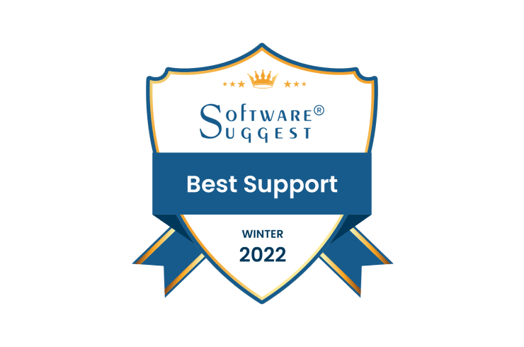 Лучшая служба поддержки, Softwaresuggest, 2022.