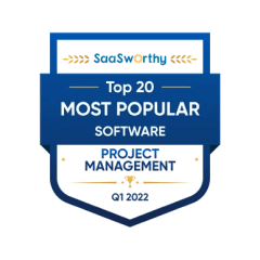 Top 20 Most Popular Project Management Software in Q1 2022 by SaaSworthy