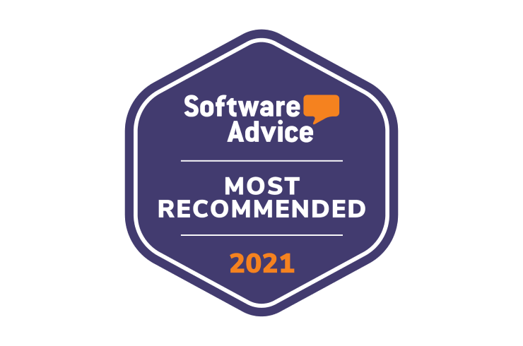 Most Recommended in 2021 by Software Advice.