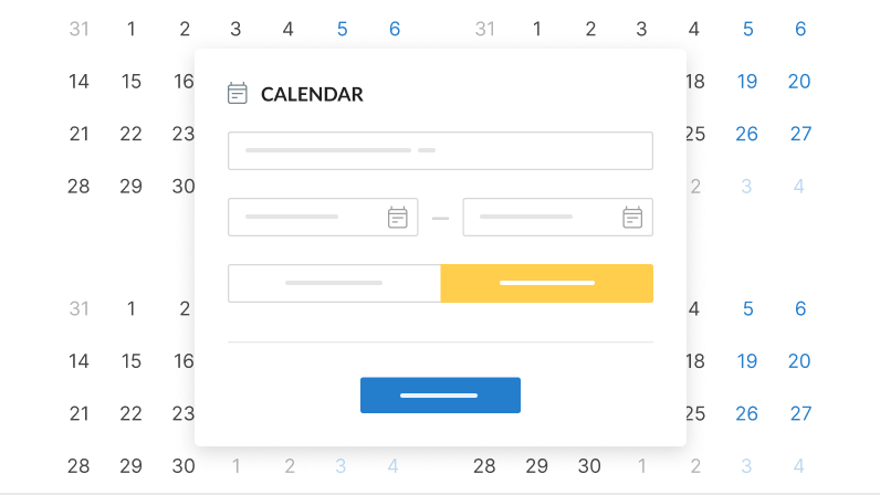 Project calendar