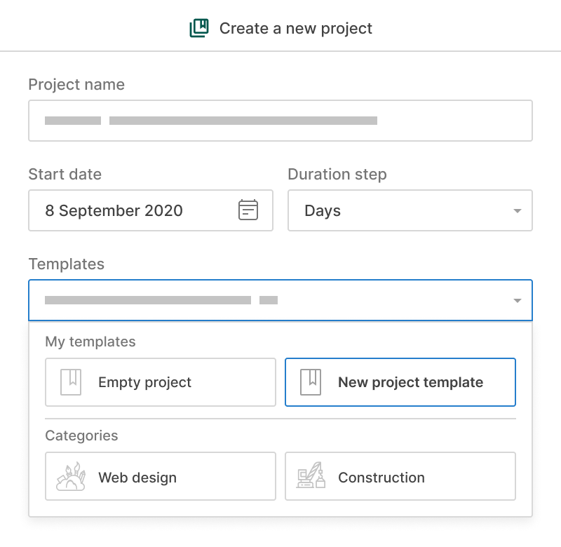 How to create and work with custom project templates