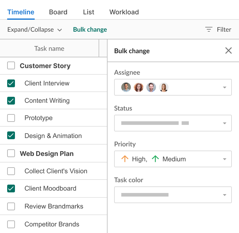 How to work with a project grid view