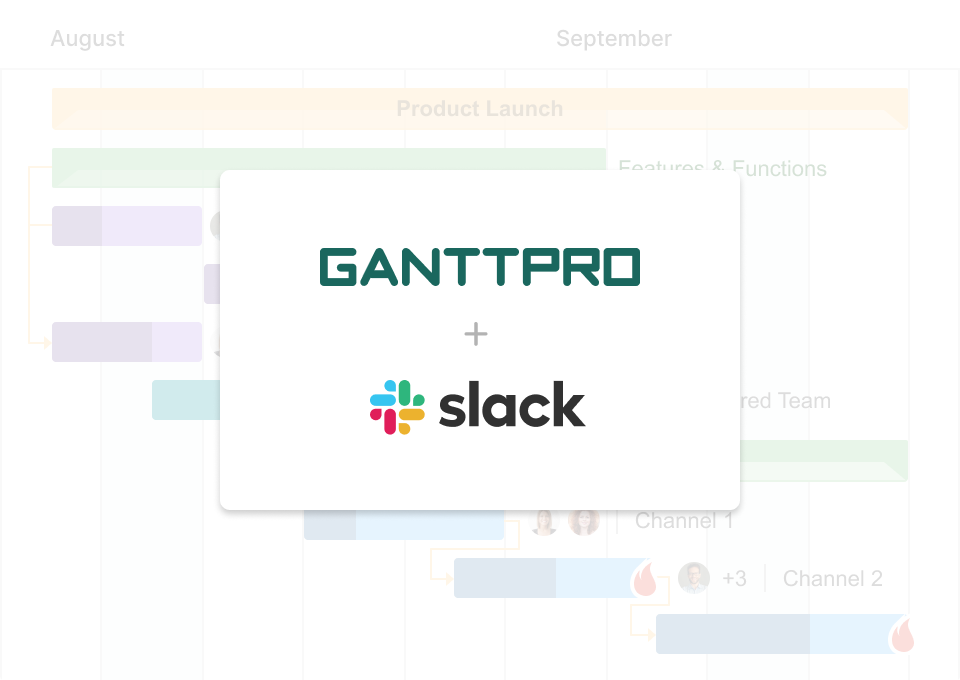 Интеграция онлайн диаграммы Ганта GanttPRO со Slack

