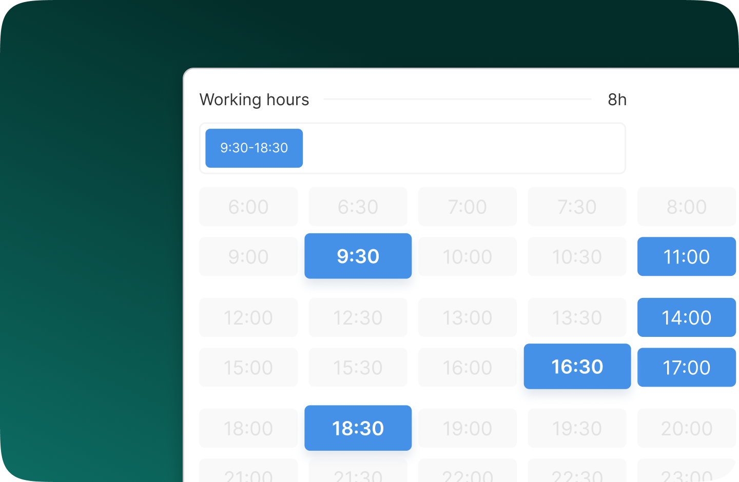 30-хвилинні інтервали в календарях проектів і ресурсів