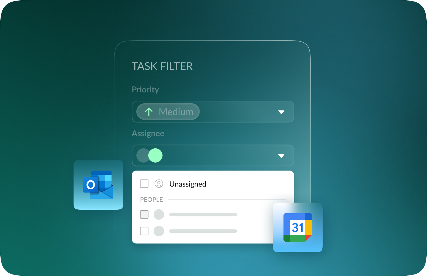 Фільтри для синхронізації календарів Google та Outlook