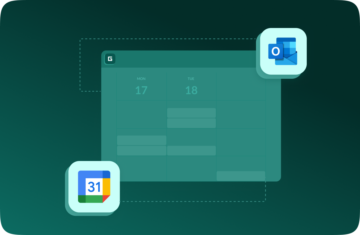 Інтеграції з календарями Google та Outlook