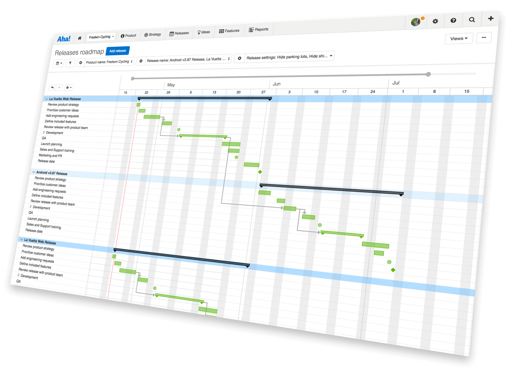 Asana диаграмма ганта