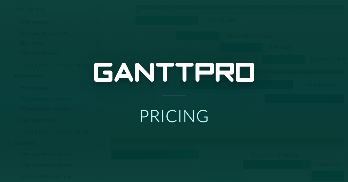 Online Gantt Chart Software Pricing Plans | GanttPRO